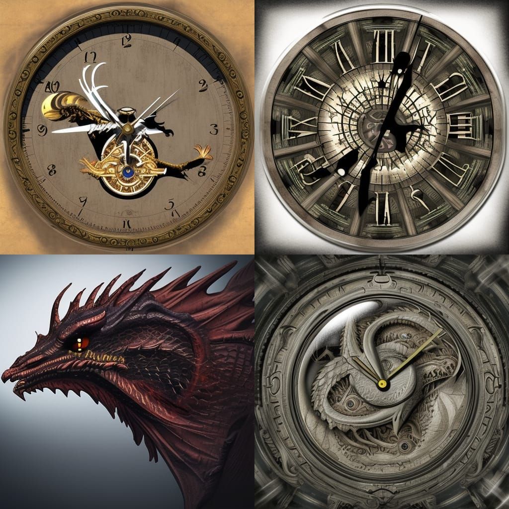Clockwork Dragon in Epic Digital Painting