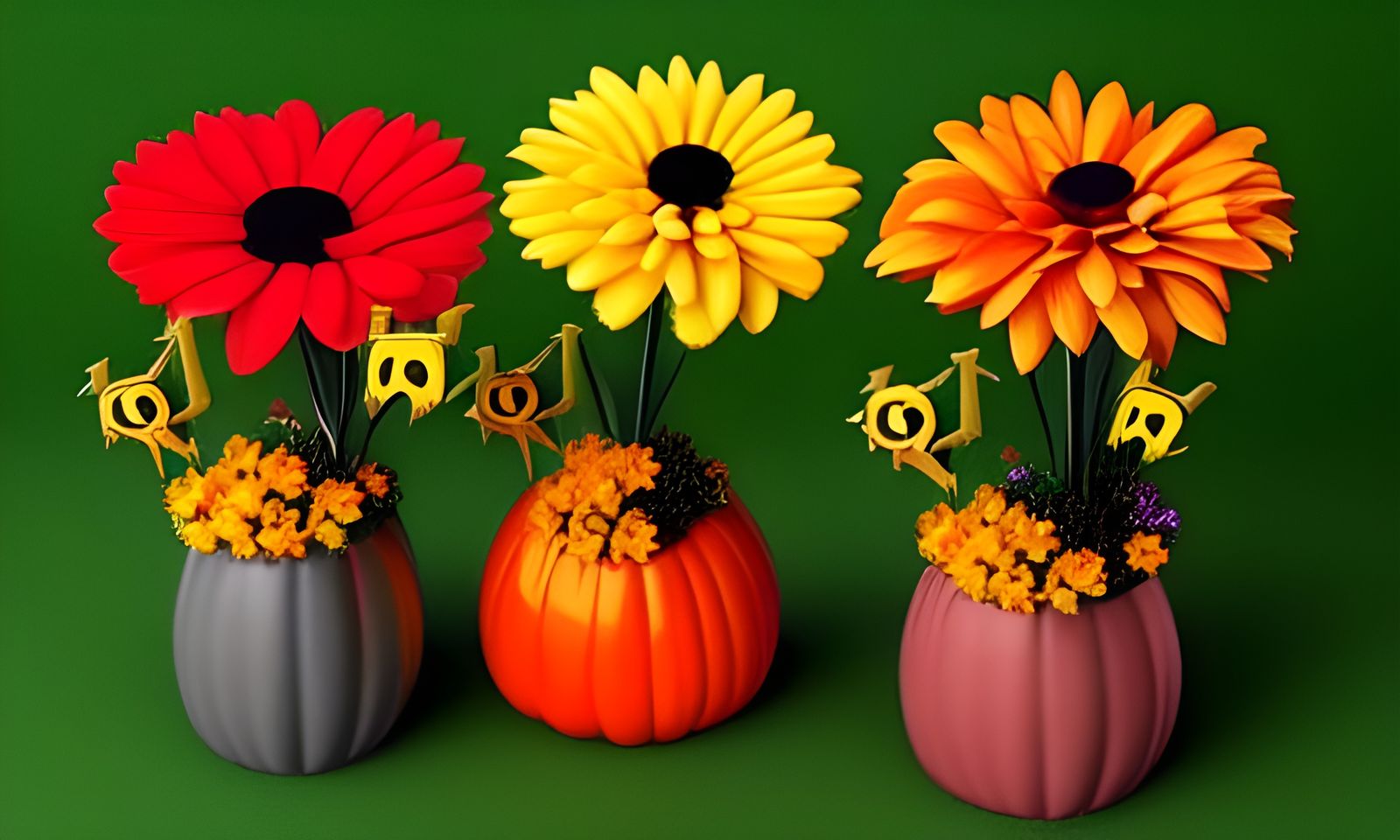 Fantasy Halloween Flowers Arrangement