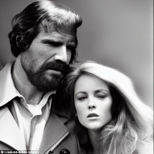 Maximalist Portrait of a Handsome Man and Pretty Woman