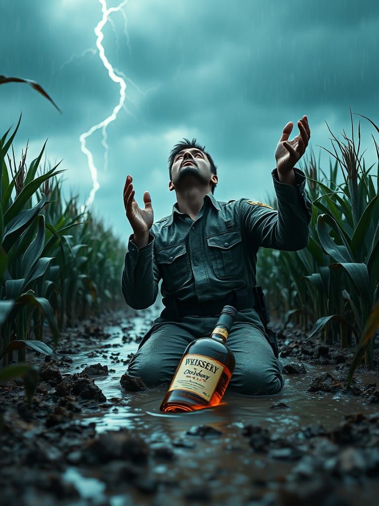 A Muddy, Storm-Tossed Soldier Seeks Divine Intervention