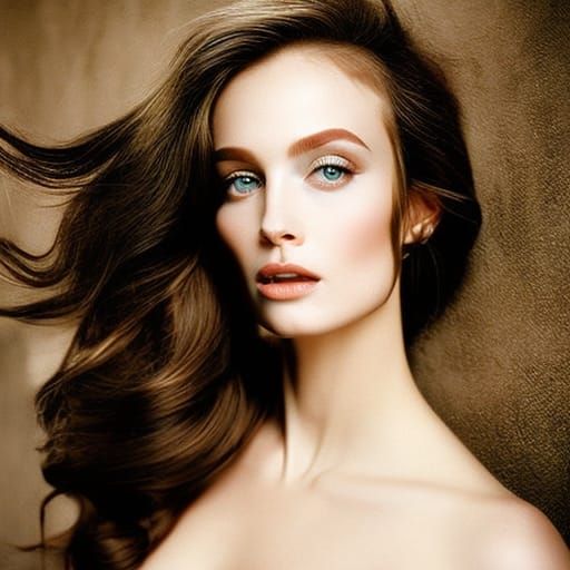 Expressive Portrait of a Girl in Digital Art Style