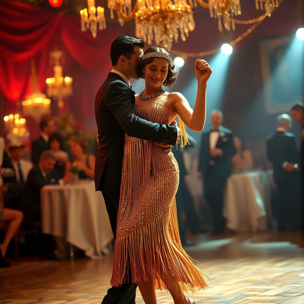 Charleston Dance in the Roaring 1920s