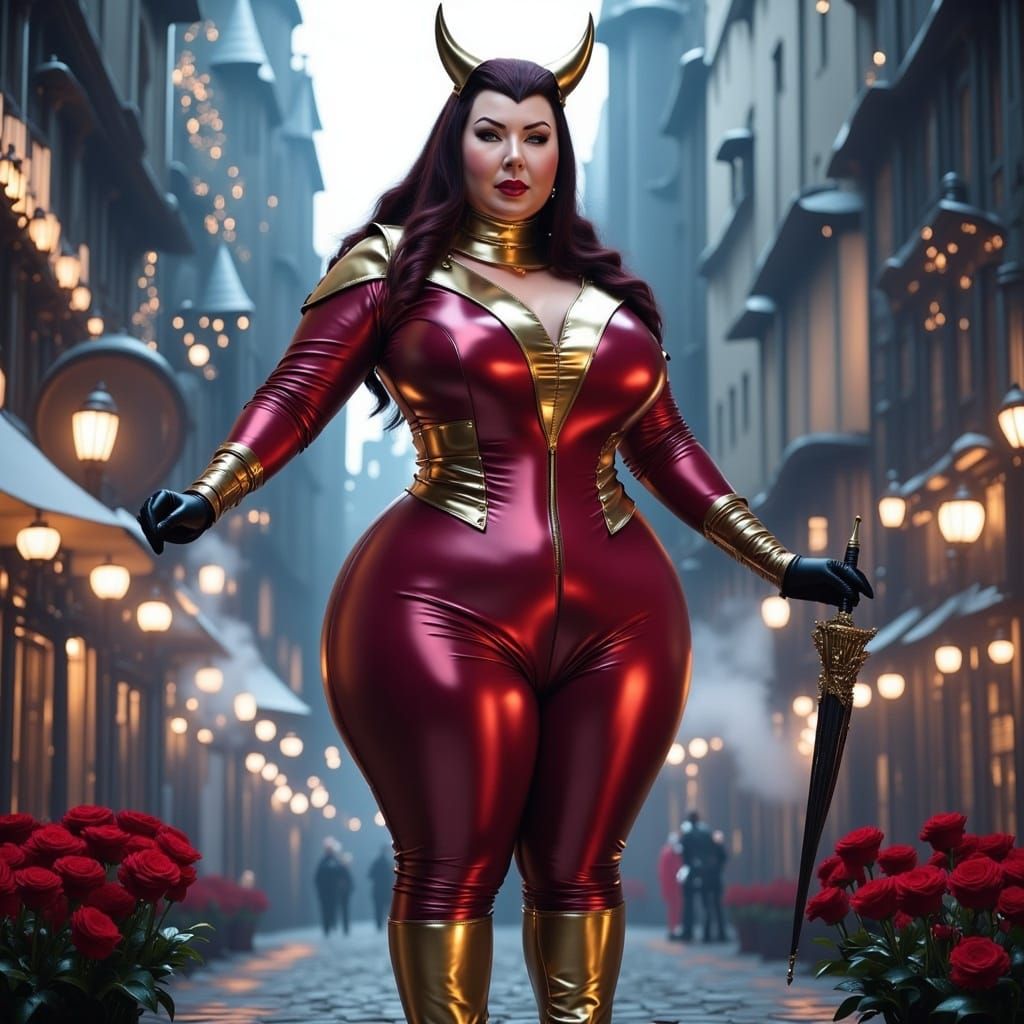 Steampunk Elf Dancer with Mechanical Details