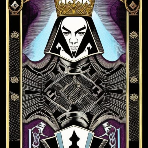 King of Spades in Comic Book Art Style