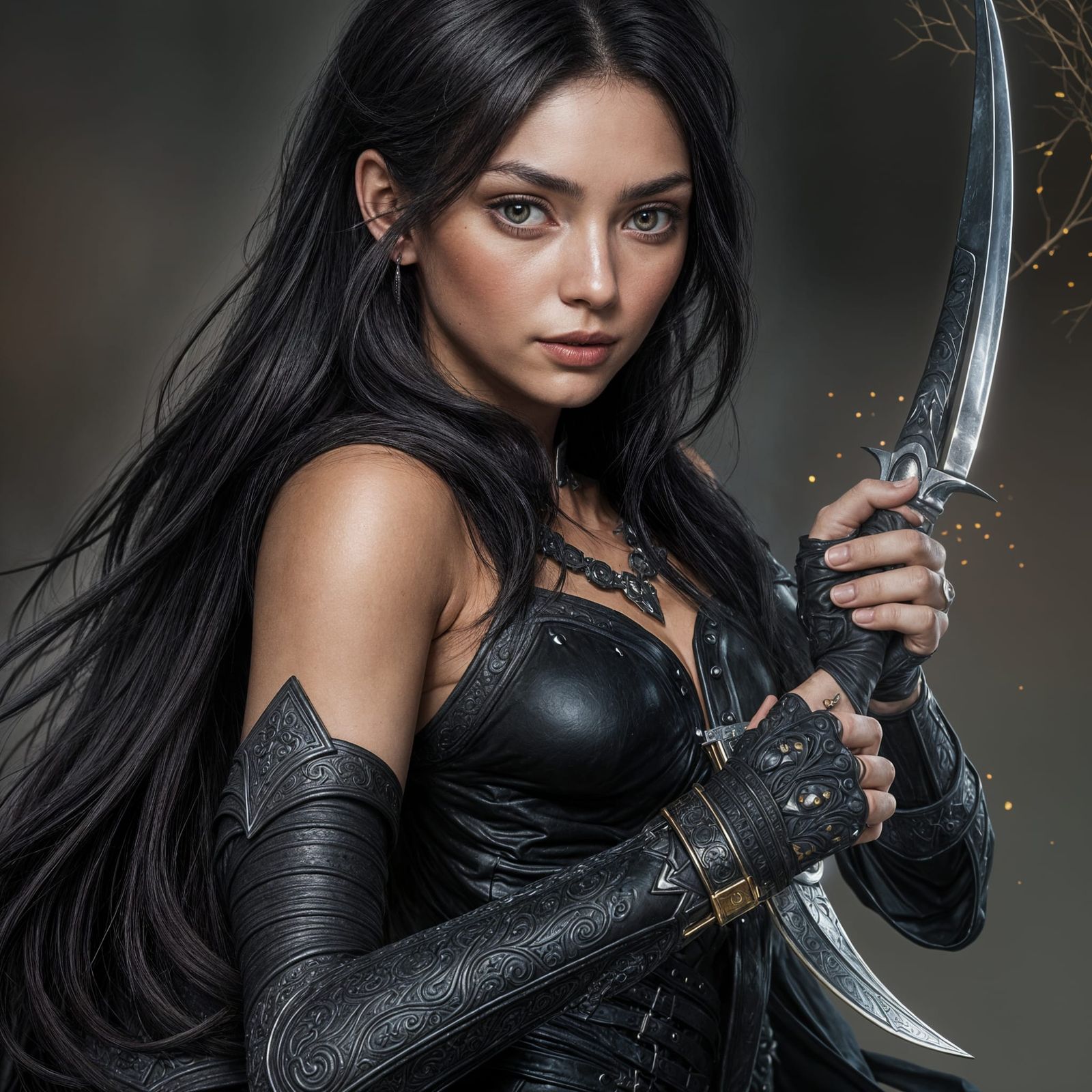 Apsalar, Malazan Fantasy Warrior in Leather Armor