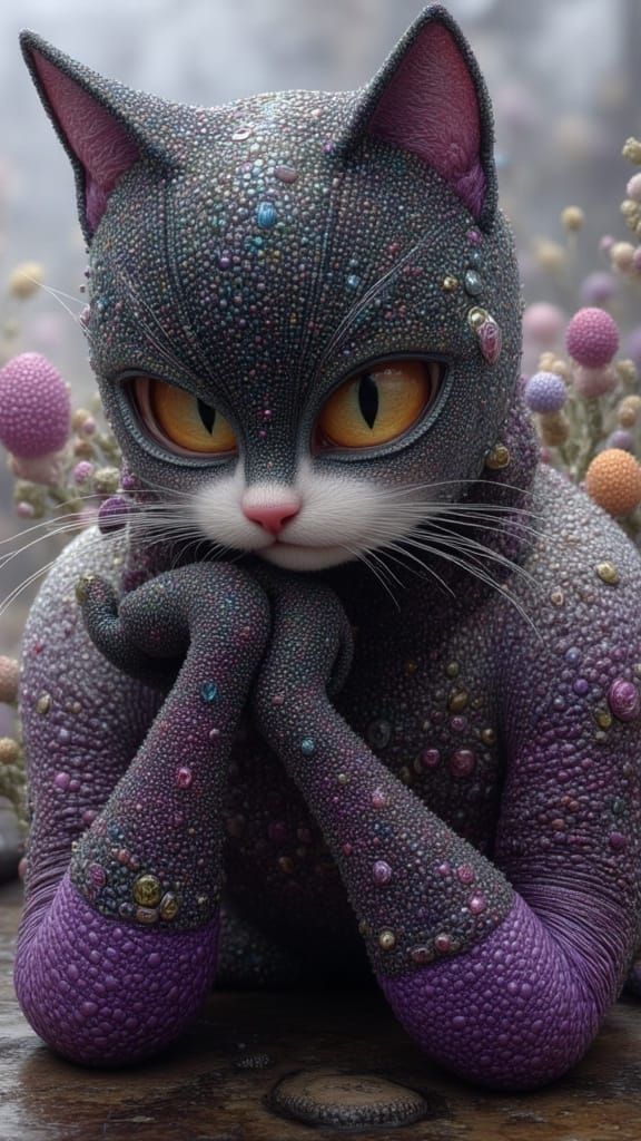 AI Generated Surreal Catwoman Portrait