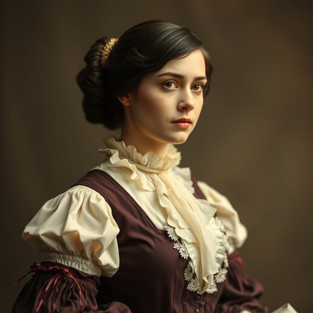 Historical Portrait of a Woman from the 1800s