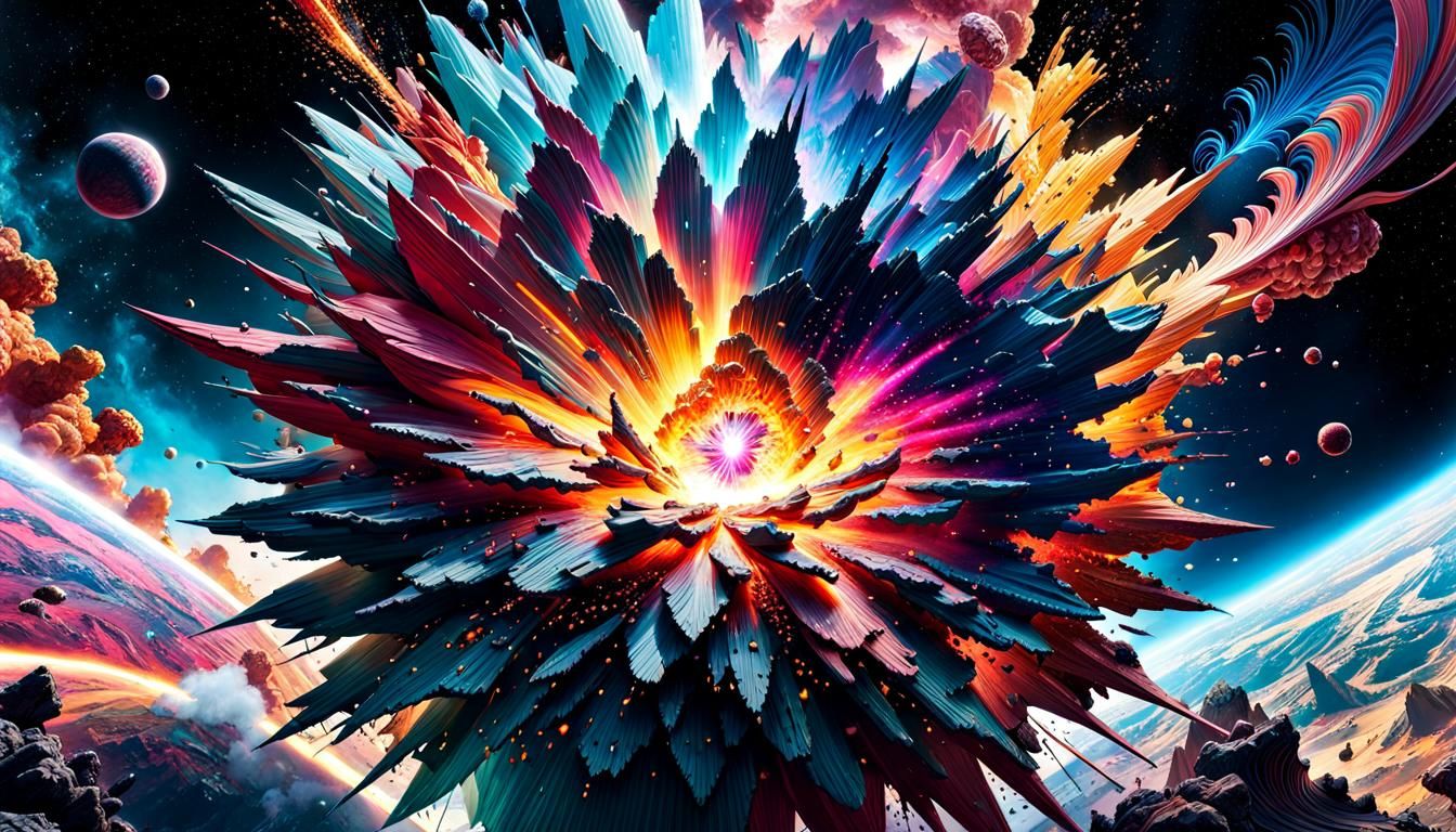 Beautiful Explosion in the Universe