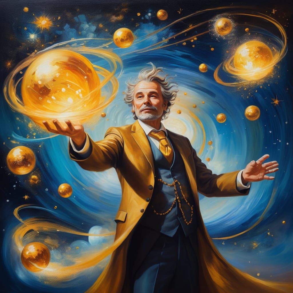 Surreal Cosmic Masterpiece Depicts World Creation in Vibrant...