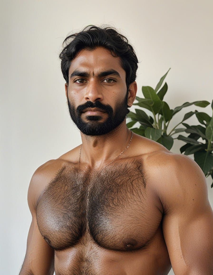 Muscled Indian Gentleman in Natural Light