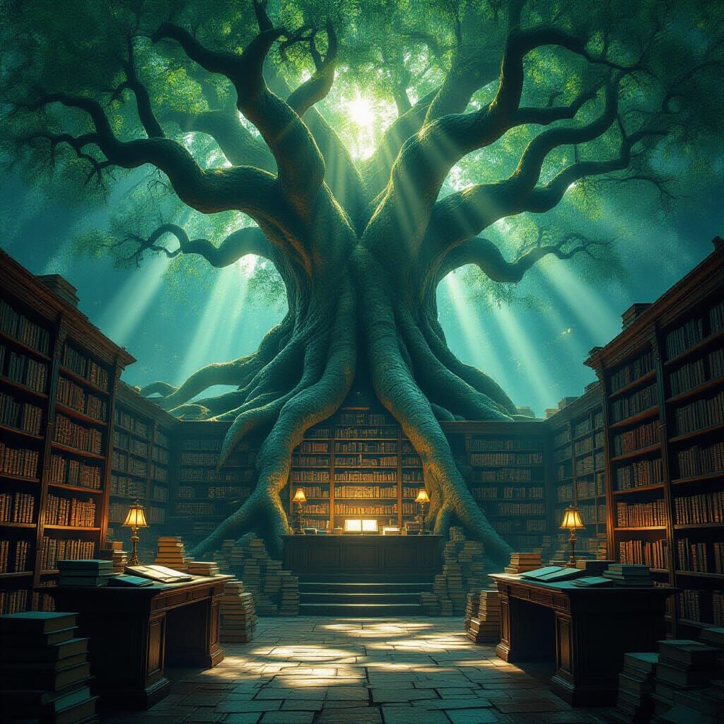Ancient Tree Library of Lost Knowledge