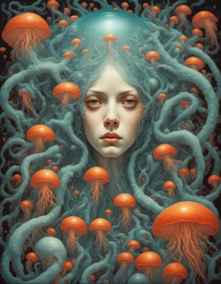 Intricate Alien Lifeform Generated by AI