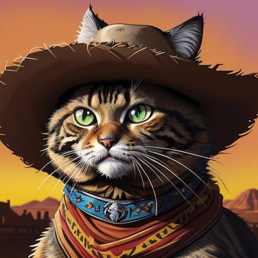 Evil Feline Outlaws in Western Comic Art