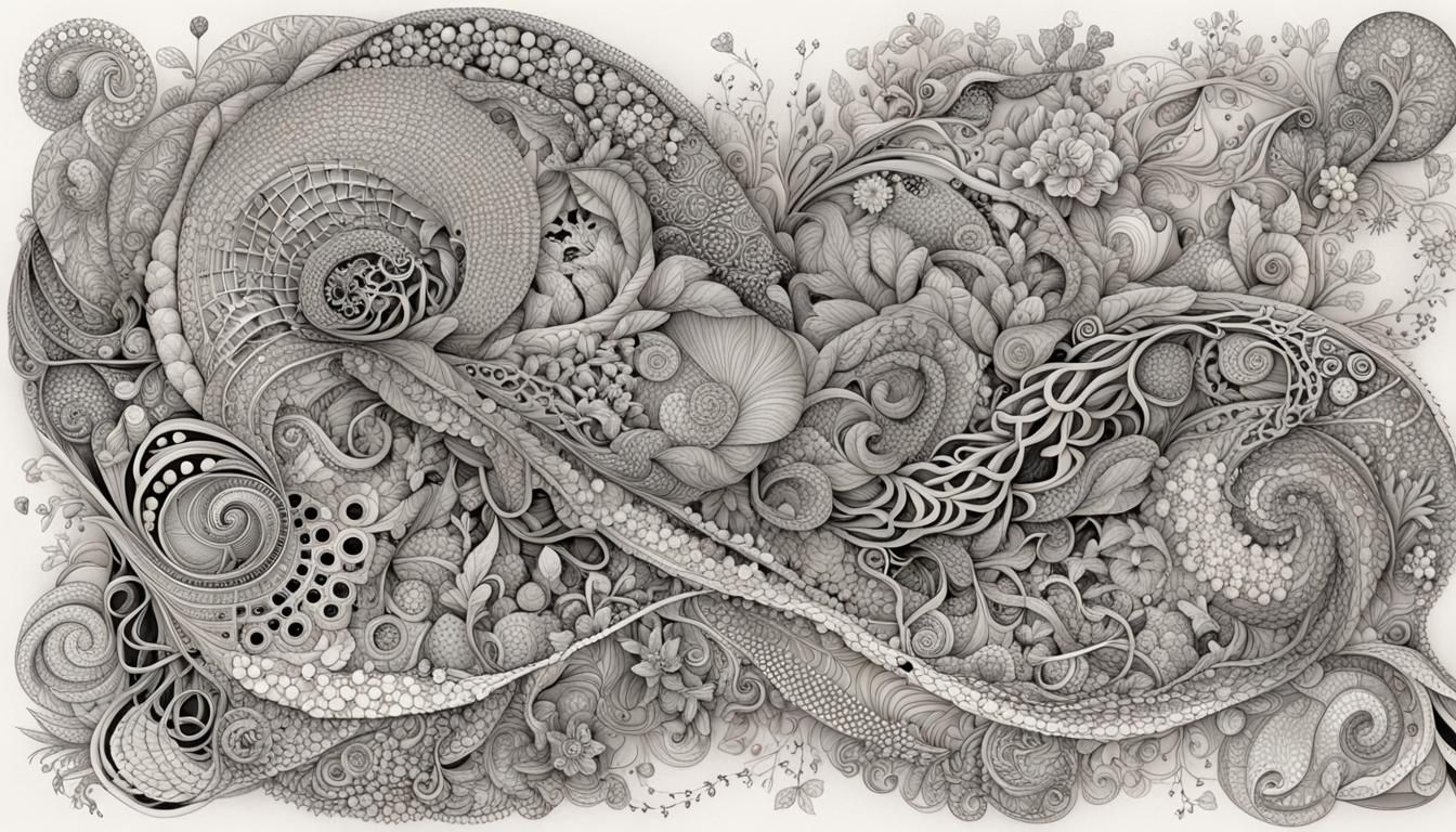 Abstract Fractal Art Inspired by Nature