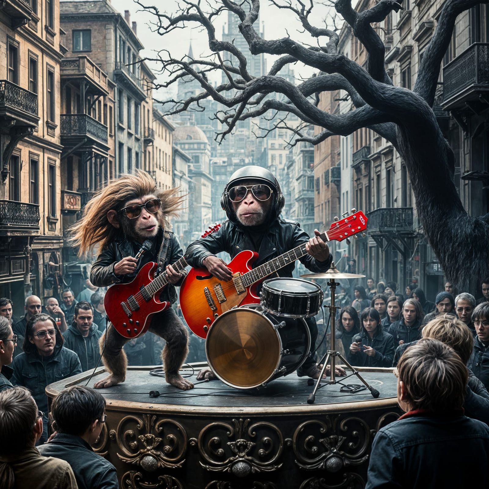 Rockstar Monkeys Take Center Stage in Dark, Fantastical Perf...