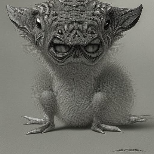 baby fluffliz feeding on pollen