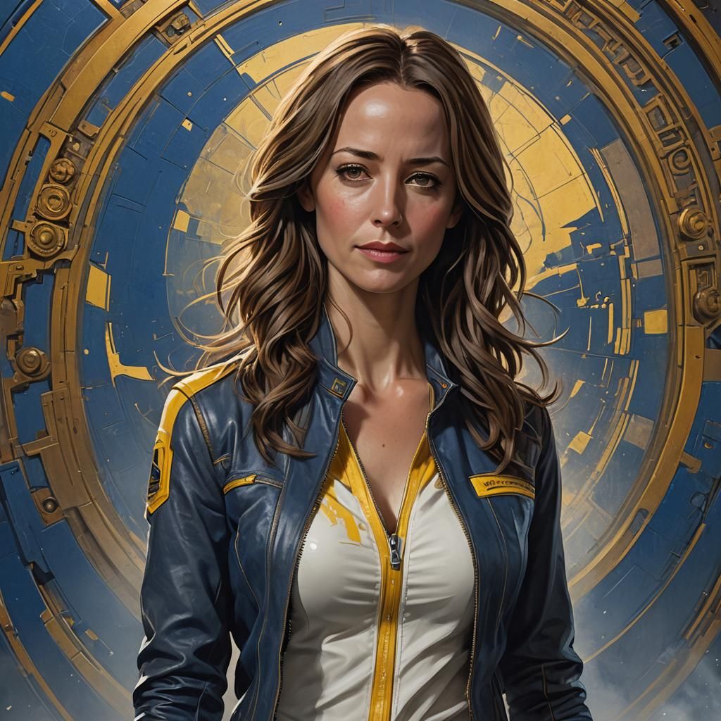 Caitlin Strucker Portrait in Art Nouveau Style