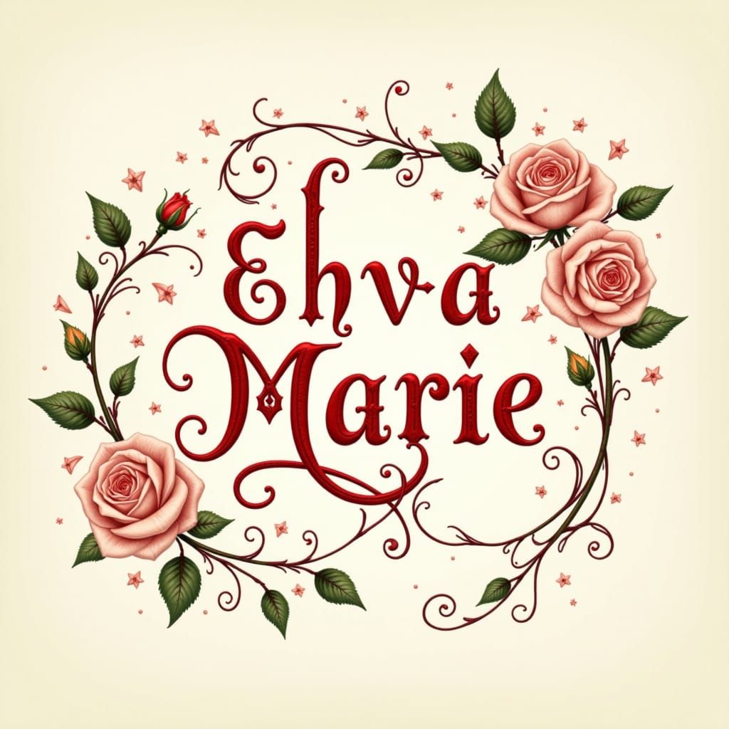 Elegant Whimsical Script with Watercolor Background