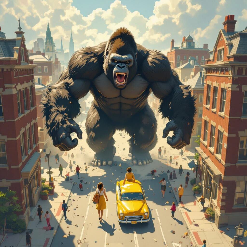 King Kong Gorilla Attacks Middle School, Dramatic Art