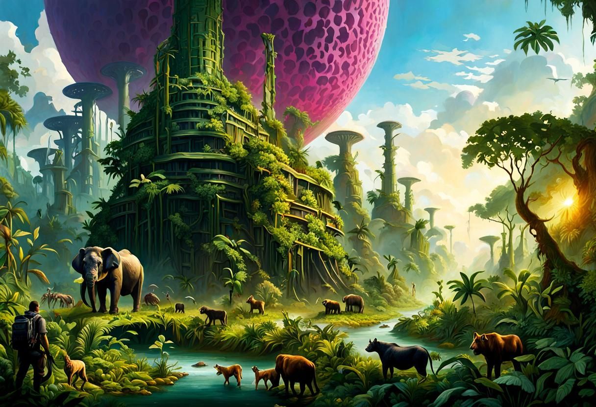 Biopunk Jungle: Harmony in Post-Apocalyptic World