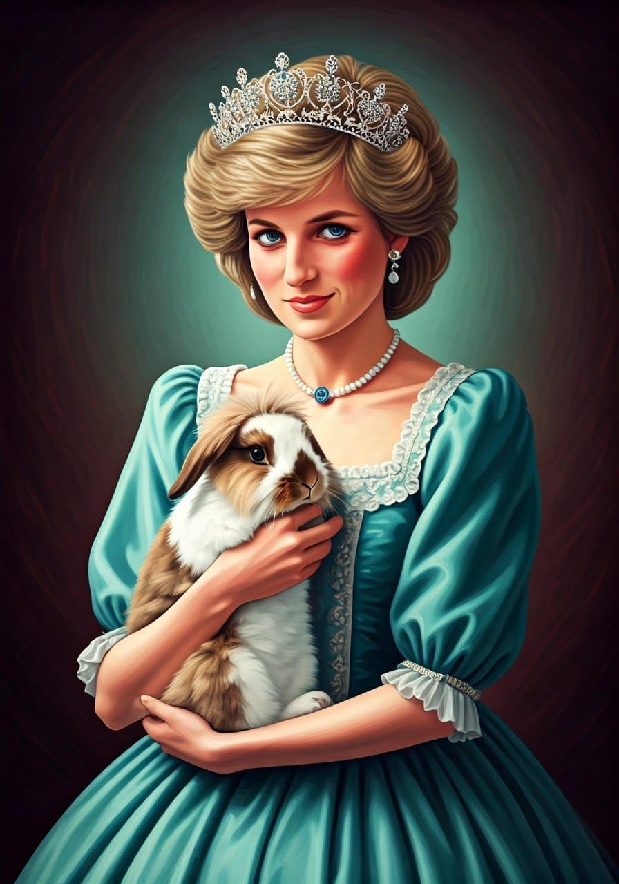 Storybook Princess with English Lop Companion