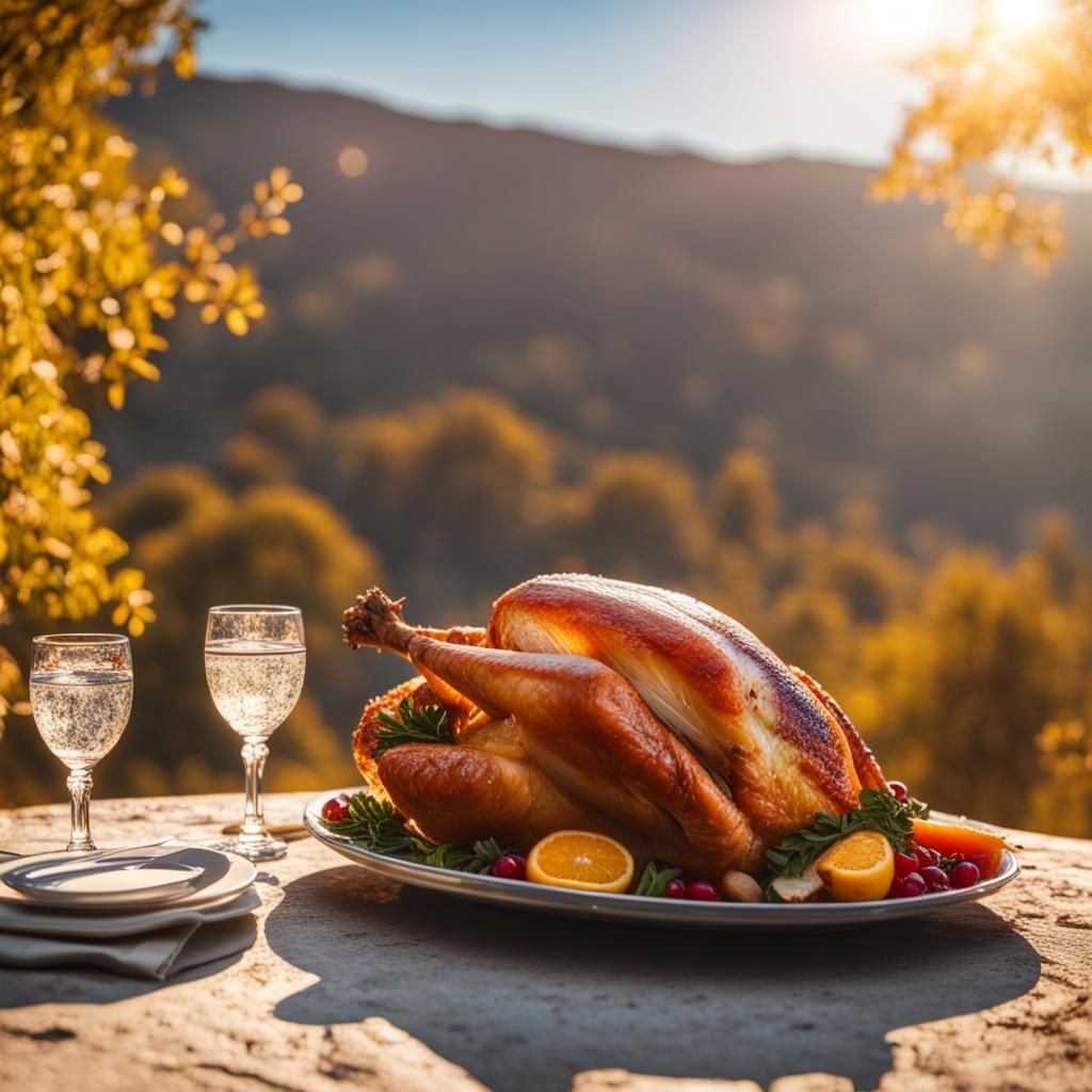 Realistic Turkey Feast Captured in 4K