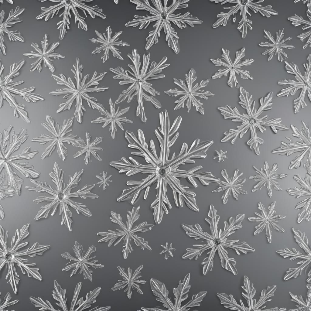 Elegant Glass Snowflake: A Winter's Jewel