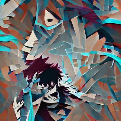 Abstract Anime Dabi Illustration