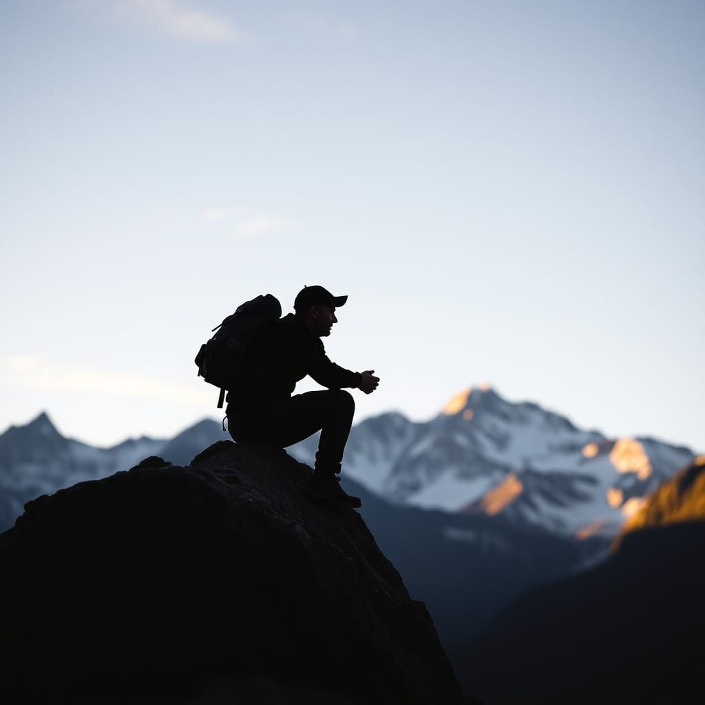 Epic Mountain Landscape in Golden Rutkowski Style