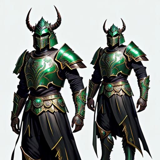 Imposing SCARAB Spartan Warrior in Emerald Forest