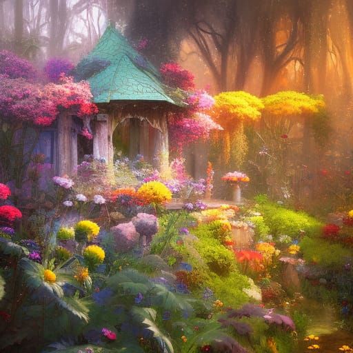 Christmas Floral Still Life Impasto Painting