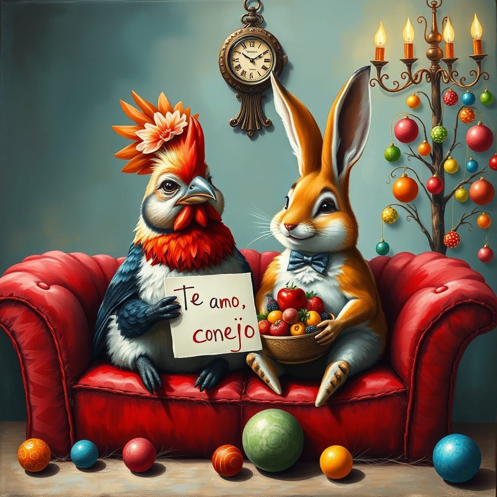 A pair of two completely unexpected characters, a Hen and a ...