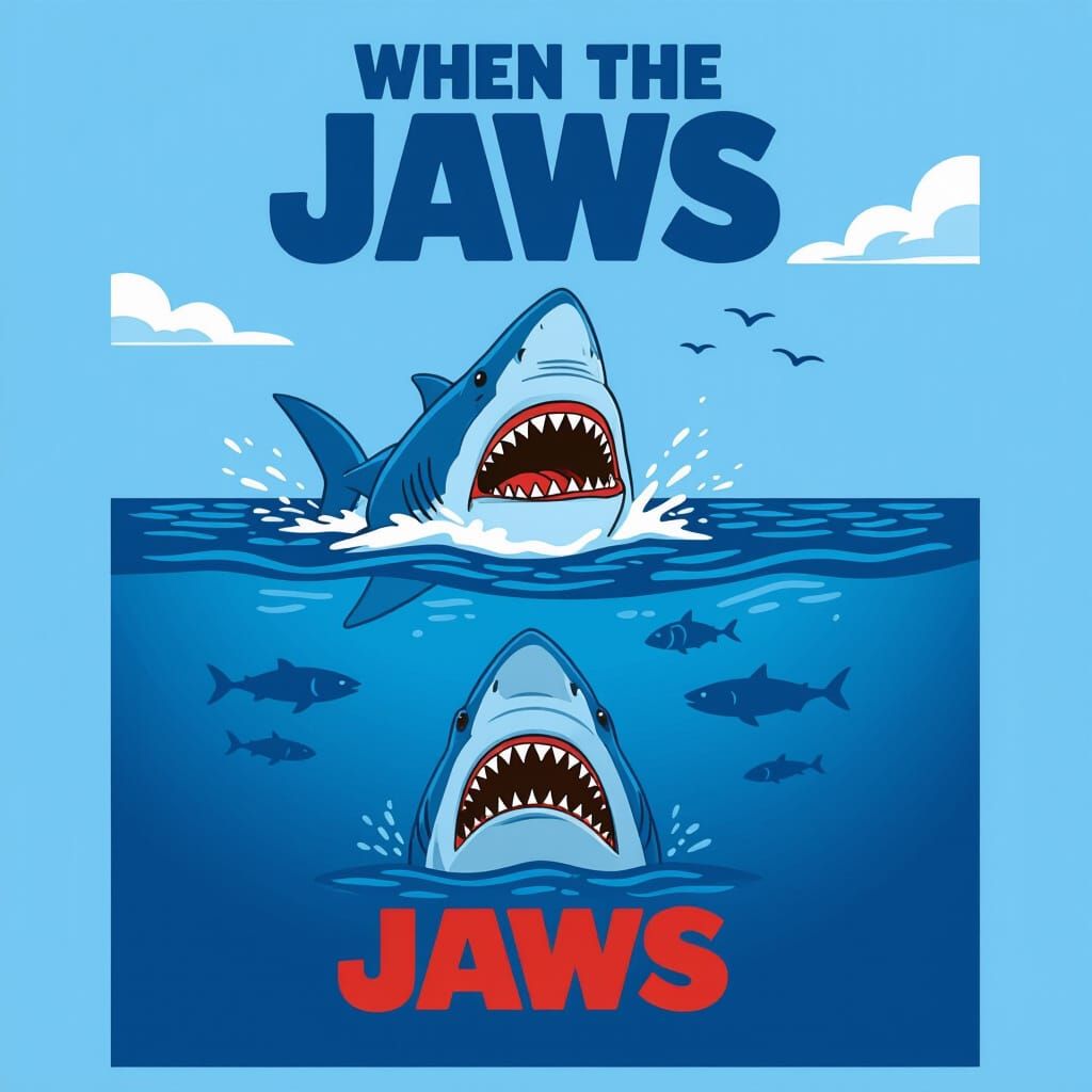 Funny Parody of the Jaws Movie Poster