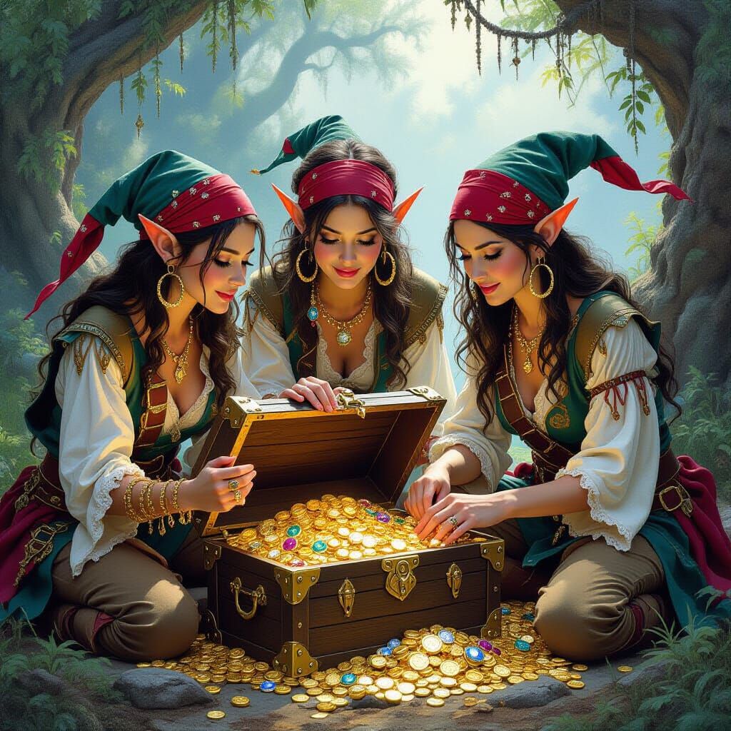 Elven Pirates Discover Treasure Trove