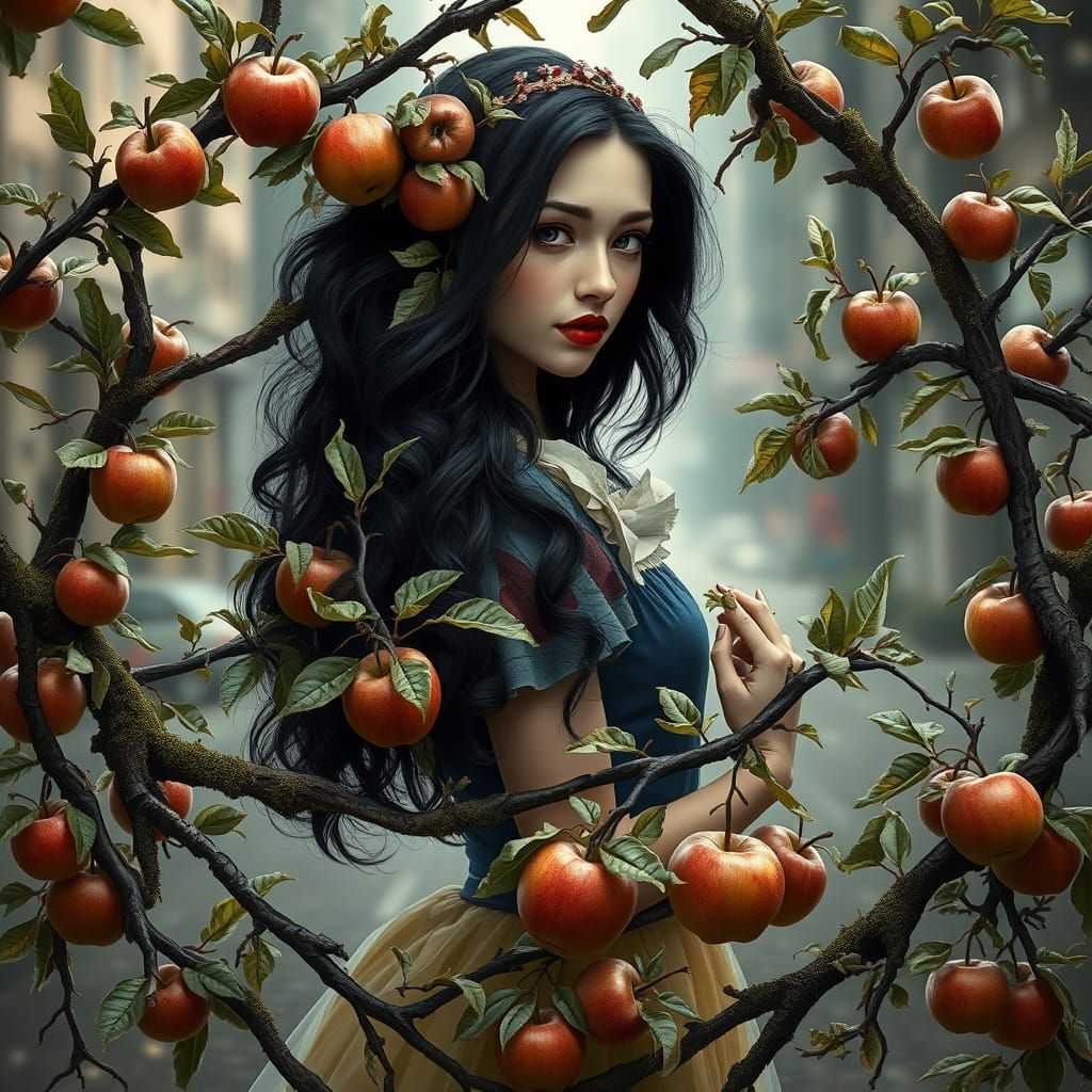 Enchanted Forest Goddess in Whimsical Style