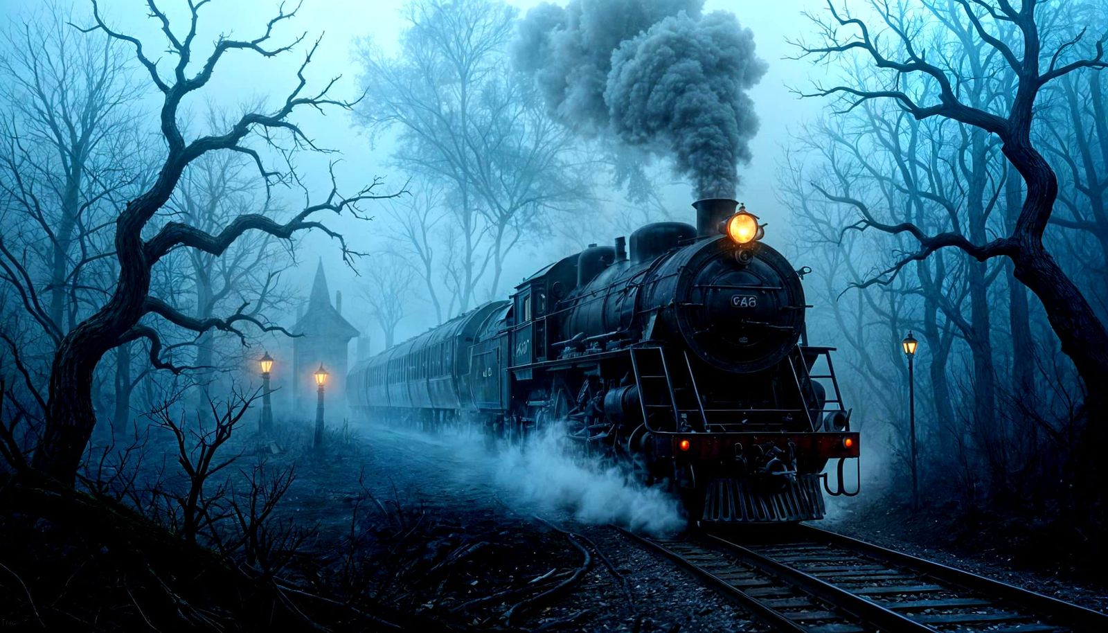 A spectral steam train.