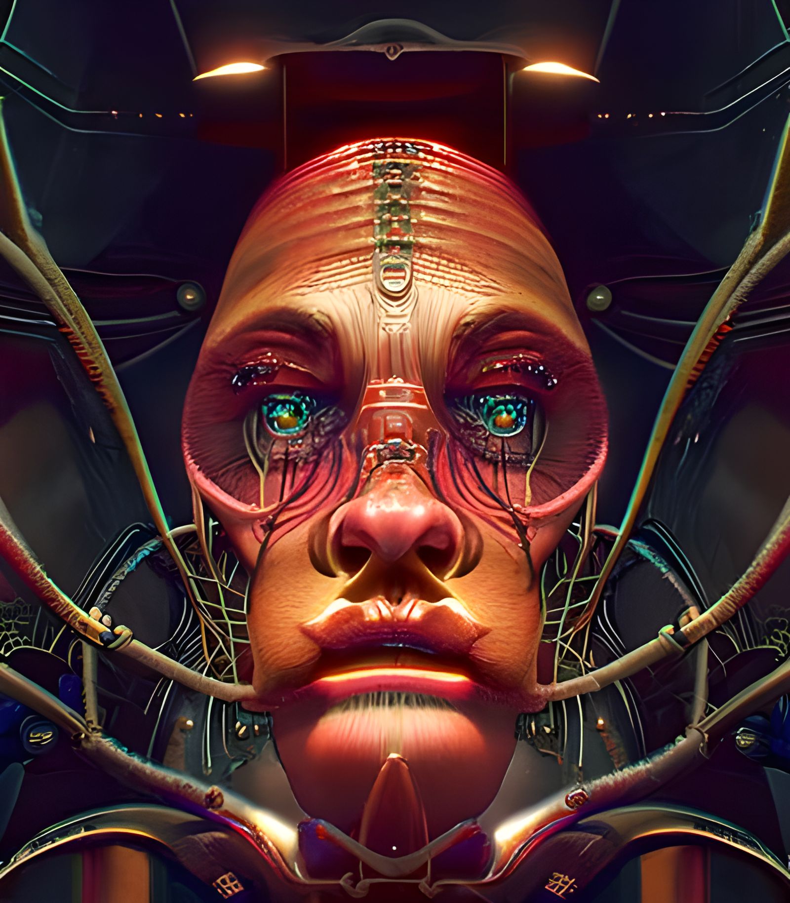 Alien Cyborg Facial Transplant