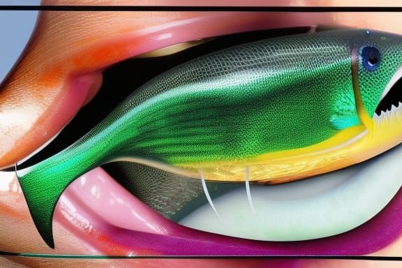 Hyperrealistic Angler Fish Luring Prey with Bioluminescence