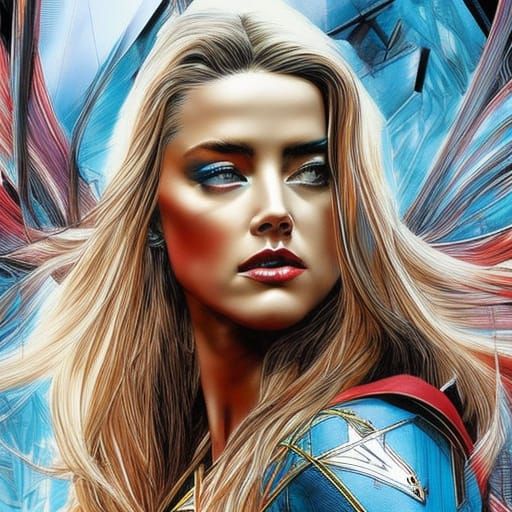 amber heard as supergirl