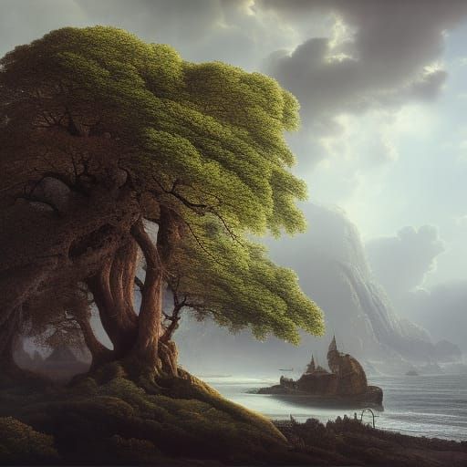 Epic Coast with Giant Tree