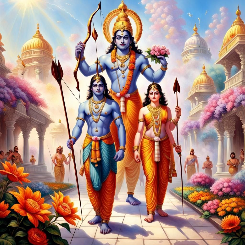 Lord Ram's Procession in Ayodhya Mandir: Ethereal Fantasy