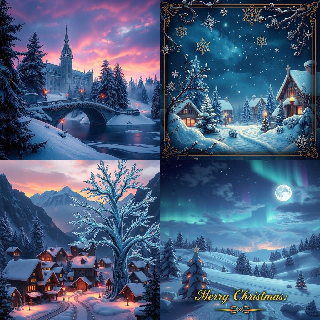 Fantastical Christmas Wonderland in Deep Color