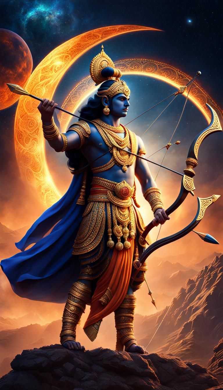 Lord Ram: Celestial Matte Painting in 8K