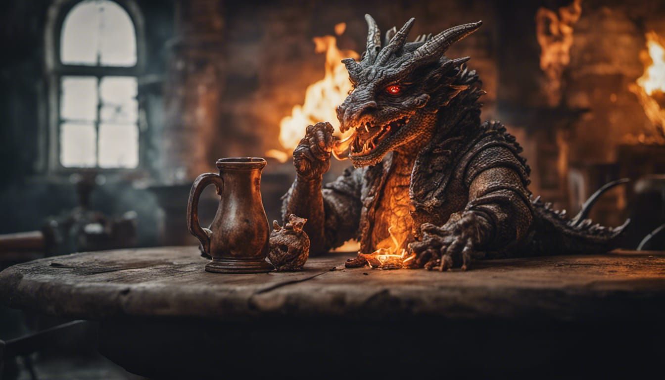 Dragon In A Tavern