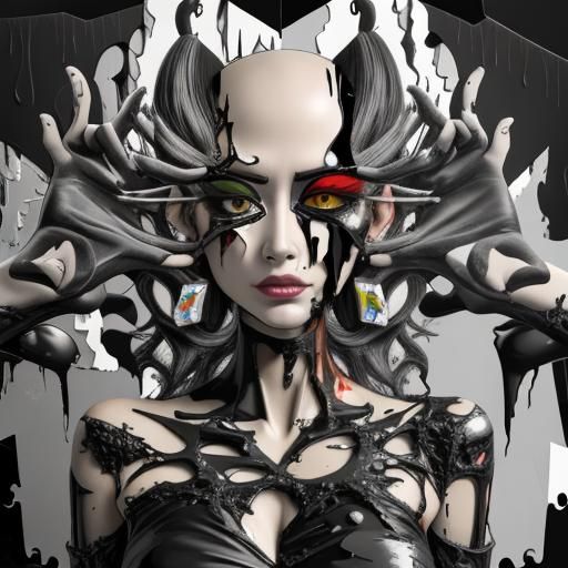 Fragmented Face: A Surreal Digital Collage