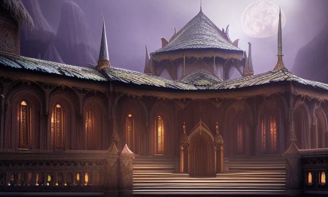 a realistic elven palace Epic cinematic brilliant stunning i...