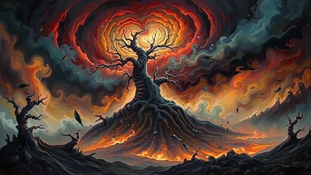 Angler Fish Oil Painting in Pop Surrealism Style