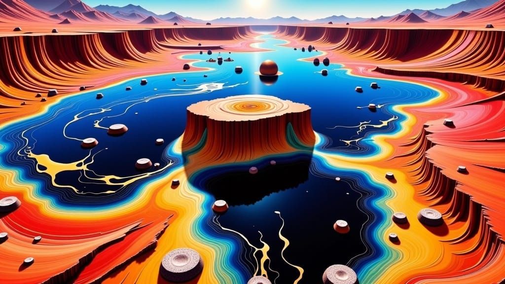 Chaotic Fissures and Acid Pools on Venus