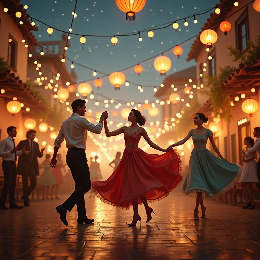 Romantic Musette Ball in Golden Light