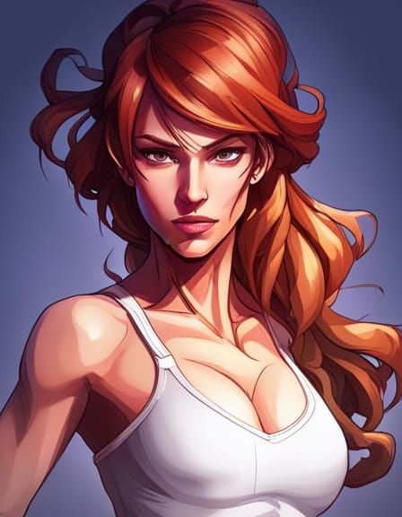 Woman in Jojo Pose: Ultra Realistic Portrait